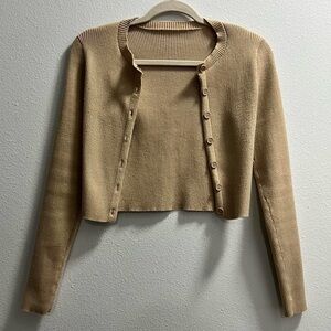 Tan cardigan